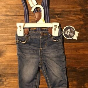 Infant Pants with Suspenders